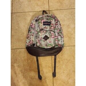 JANSPORT FLORAL GRAY/PINK WOMEN BACKPACK